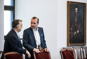 Manfred Weber és Orbán Viktor