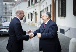 Charles Michel és Orbán Viktor