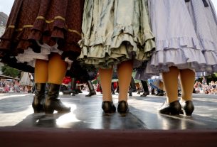 Szeged, Martin György Néptáncfesztivál, néptánc, tánc, megnyitó, felvonulás